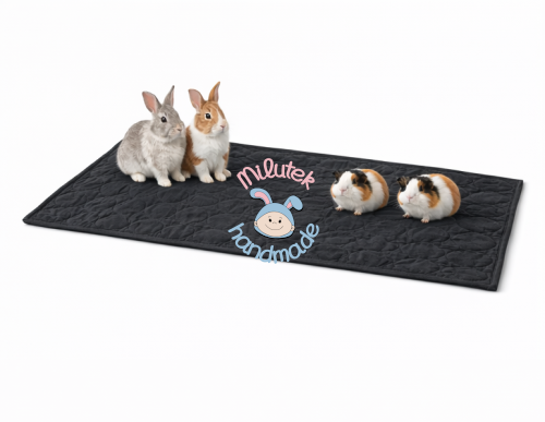 mata do klatki wodoodporna dla świnki morskiej królika czarny.png