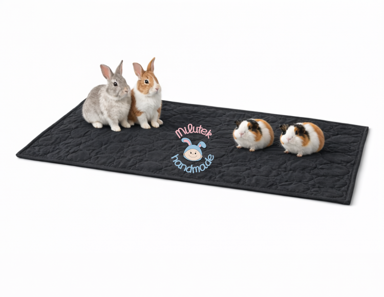 mata do klatki wodoodporna dla świnki morskiej królika czarny.png